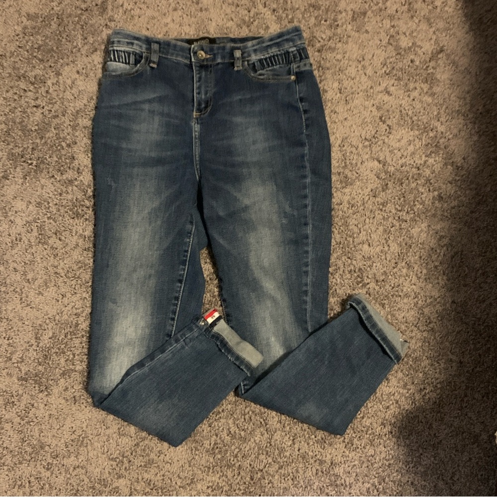 Buffalo David Bitton Dark Blue Ankle Jeans Size 28 EUC